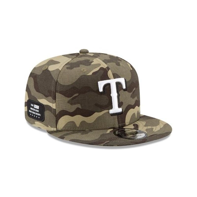 Texas Rangers Gorra | New Era MLB Armed Forces Weekend 9fifty Snapback Cap Mexico - Verdes